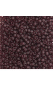 Miyuki rocailles Perlen 15/0 - Matted dark smoky amethyst 15-153F
